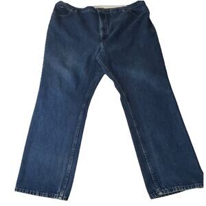 Lee Jeans Mens 48x32 Blue Denim Straight Leg